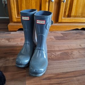 Hunter tall boots , Grey